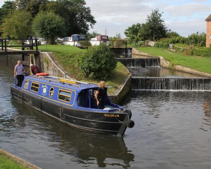 Canal cruising on the River Wey Navigation