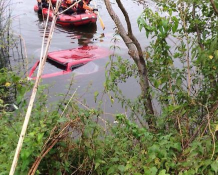 Boat in bizarre collision