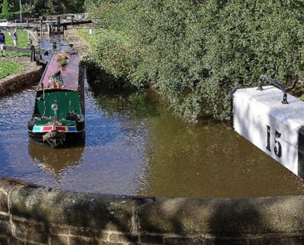 Behind-the-scenes open day of Marple Lock Flight