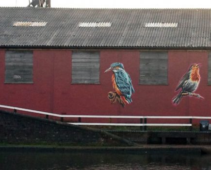 Mural brightens canal junction